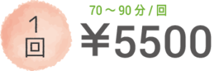 1回5500円